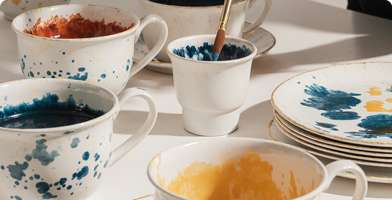 Porzellangestaltung - Kreative Gestaltung von Tassen und Schalen